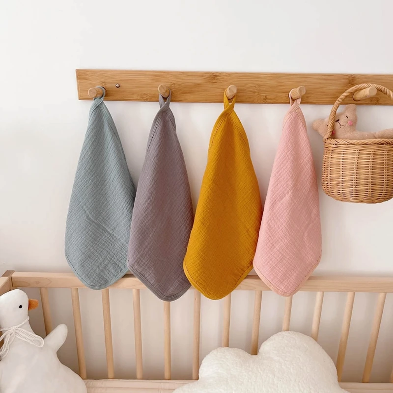 

4pcs Baby Washcloth Cotton Gauze Wipes Multipurpose Cloths for Toddler Newborn Face Towel Bath Bib Registry or Shower Gift