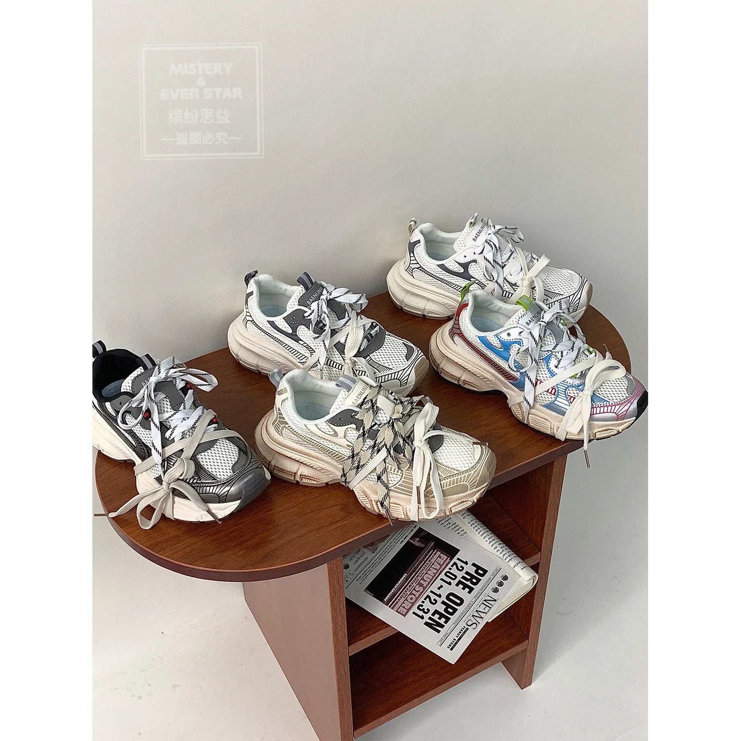 2023 new fashion casual sneakers women's spring light and versatile platform sneakers breathable women's shoes