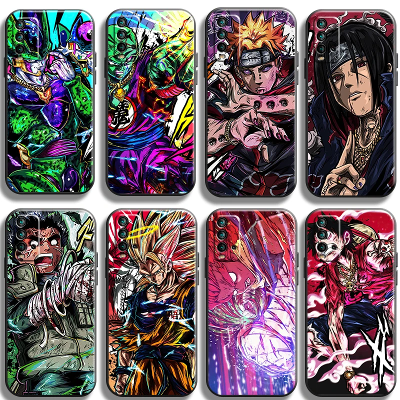 

Japan Anime NARUTO Phone Case For Xiaomi Redmi 7S 7 7A 8 8A Note 8 2021 7 8 8T Pro Coque Black Carcasa Luxury Ultra