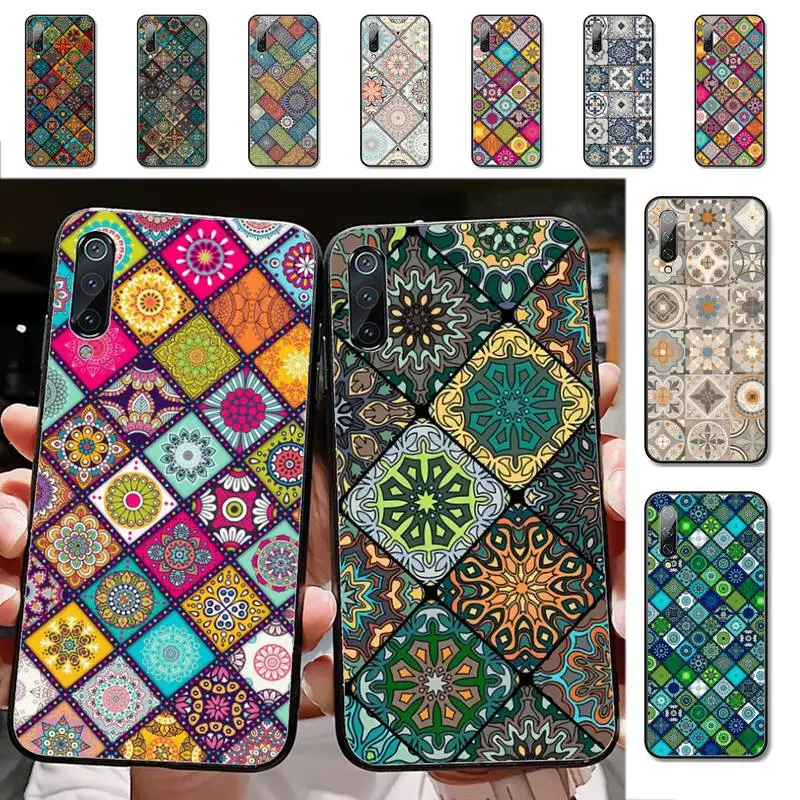 

Retro Lattice Flower Phone Case for Xiaomi mi 8 9 10 lite pro 9SE 5 6 X max 2 3 mix2s F1