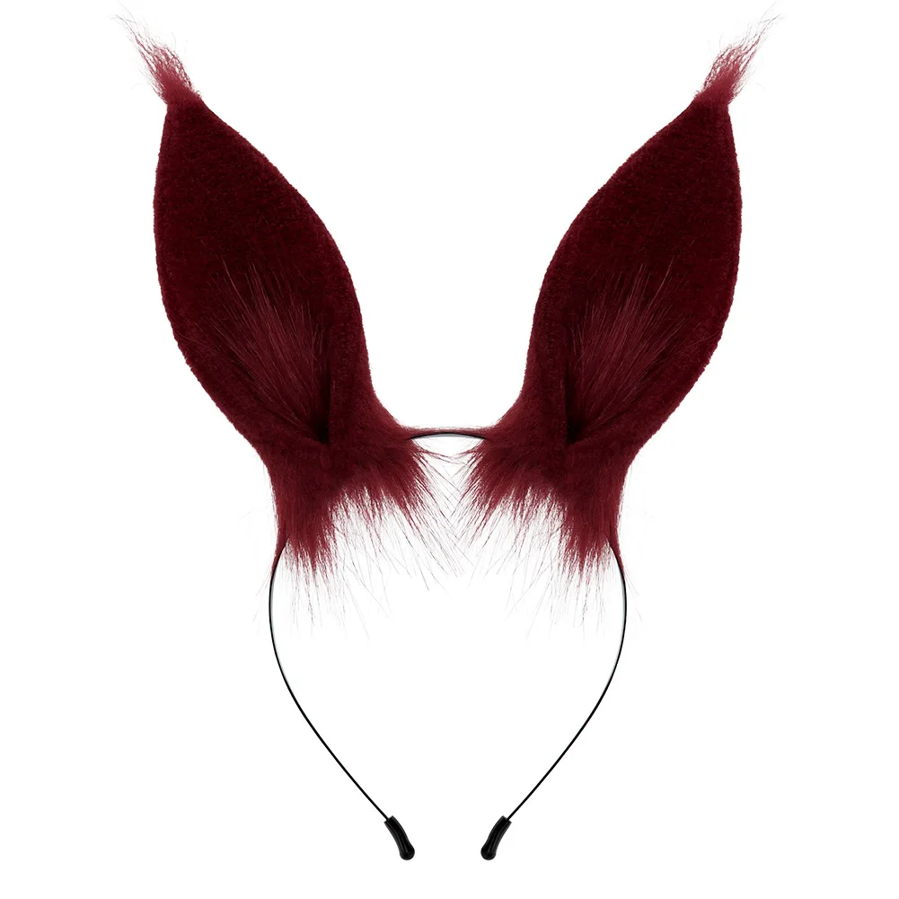 Плюшевые аксессуары для волос с конскими ушками японские искусственные уши