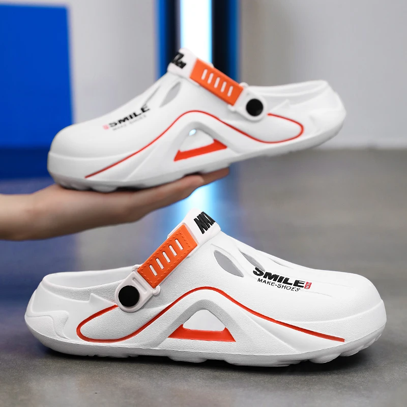 2024 Дизайнерские мужские летние сандалии тапки для дома и сада на платформе