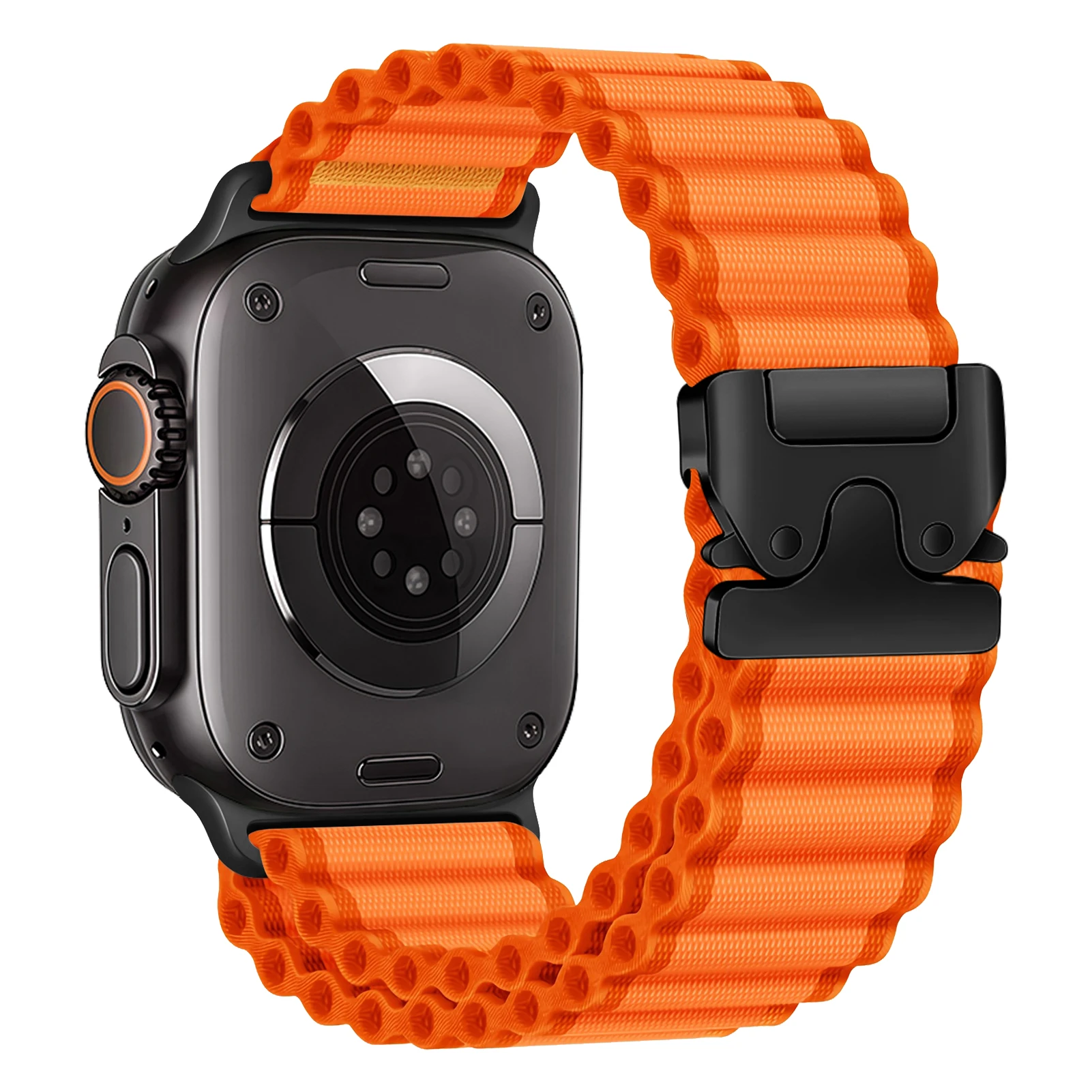 Фото Парашютные ремни для Apple Watch ultra 2, ремешок 49 мм, 46 мм, 45 мм, 41 мм, 42 мм, 38 мм, нейлоновый браслет IWatch Series 10 9 8 7 3 SE 44 мм 40 мм №2