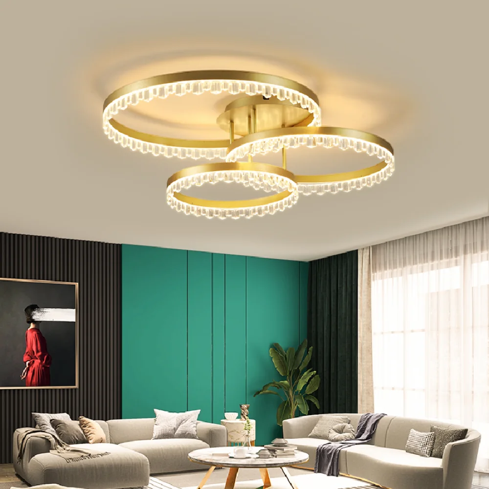

LED ceiling lamp simple Modern bedroom circular living room dining room atmospheric Nordic creative room light