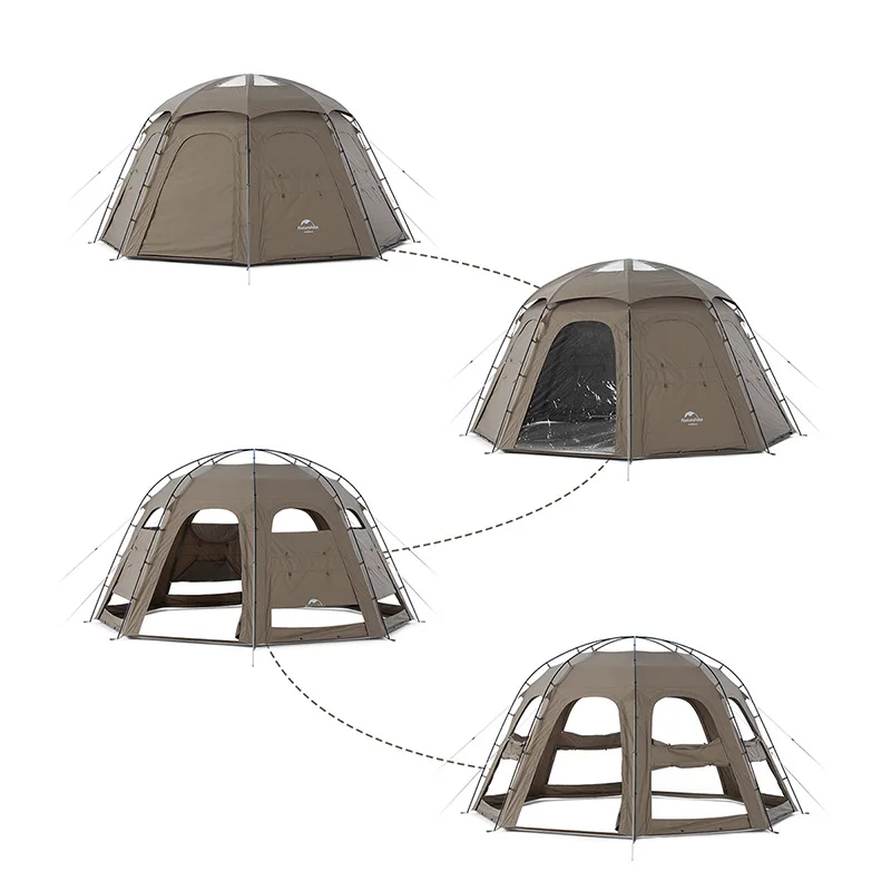 Naturehike MG Fire Tent большая просторная купольная палатка для гостиной приготовления