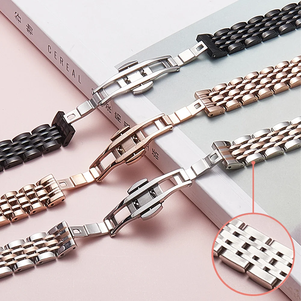 Slim Wristband for Apple Watch Band 6 5 4 Se 40 44mm 8 7 41 45mm Women Stainless Steel Bracelet for IWatch Ultra 49mm 42mm Strap