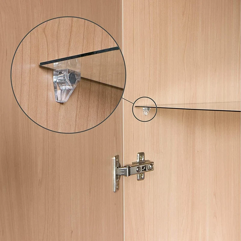 Комплект поддержки полочных колышков из 72шт 6 стилей Никелированные полочные