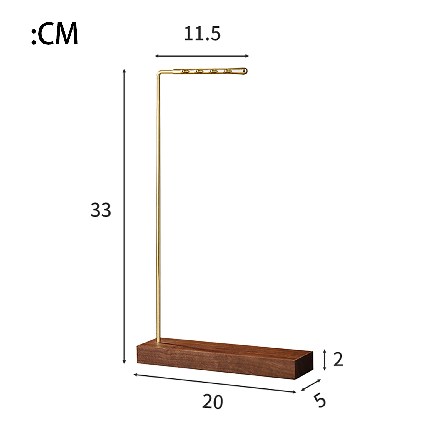 

Держатель для кистей Meatl золотого цвета