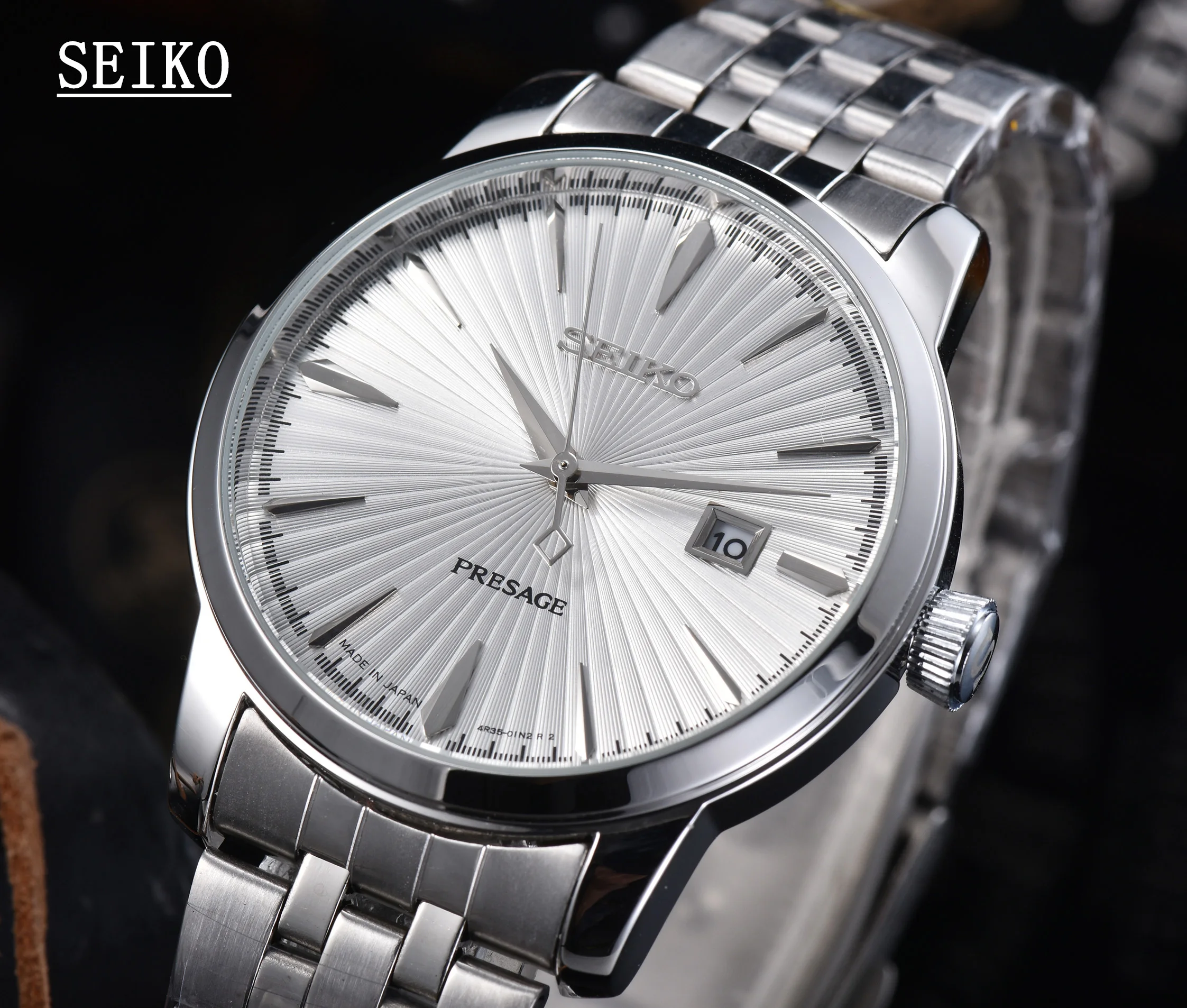 SEIKO Men Watches Luxury Trend Quartz Clock Luminous Calendar Waterproof Multi Function Fancy Round Automatic Watch Stainless |