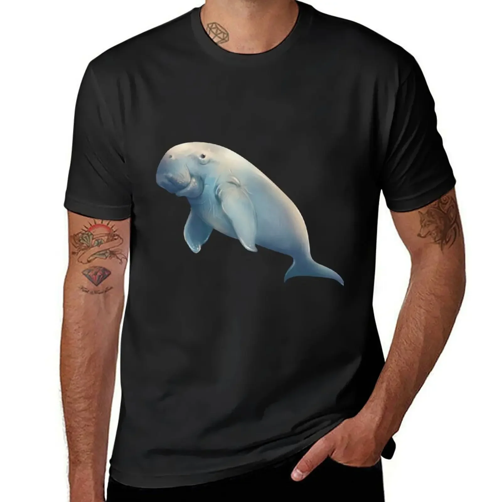 Dugong футболка заготовки рубашки графические футболки роскошная мужская одежда