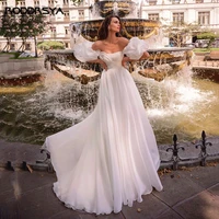 princess strapless white wedding dress for women sweetheart with detachable puff sleeve bridal gown for bride party tulle 2022