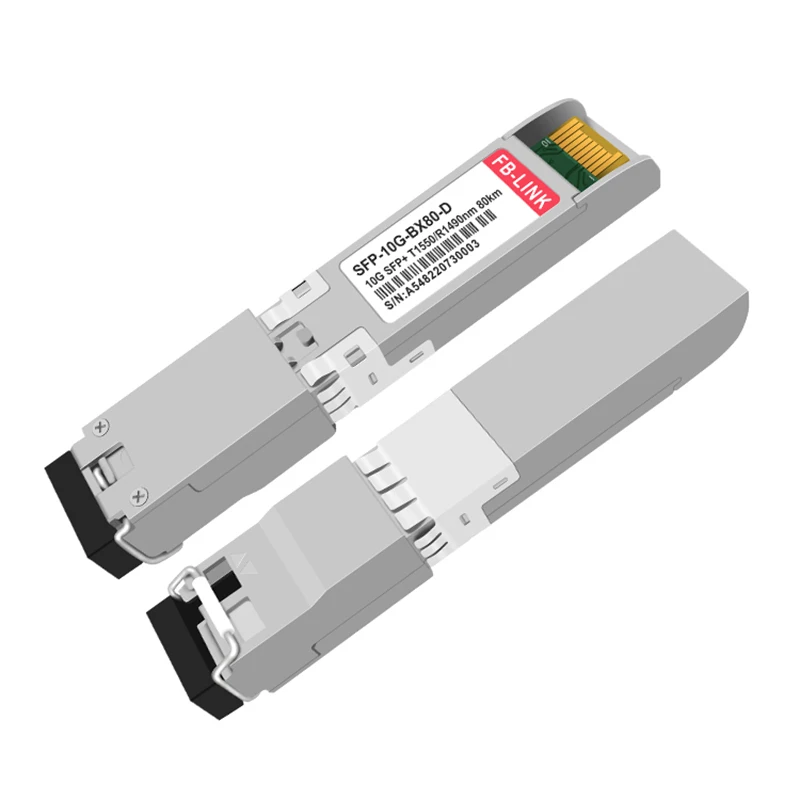 Фото Оптический трансивер SFP+ 10G BIDI 80KM LC с одним оптическим волокном, 1490 нм/1550 нм, DOM, совместимый с коммутаторами Cisco, Mikrotik, Mellanox №1