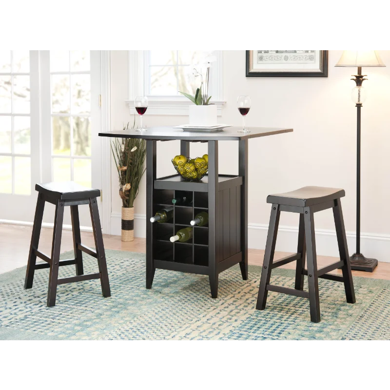 

Safavieh Emeric Contemporary 3-Piece Set Drop Leaf Pub Table