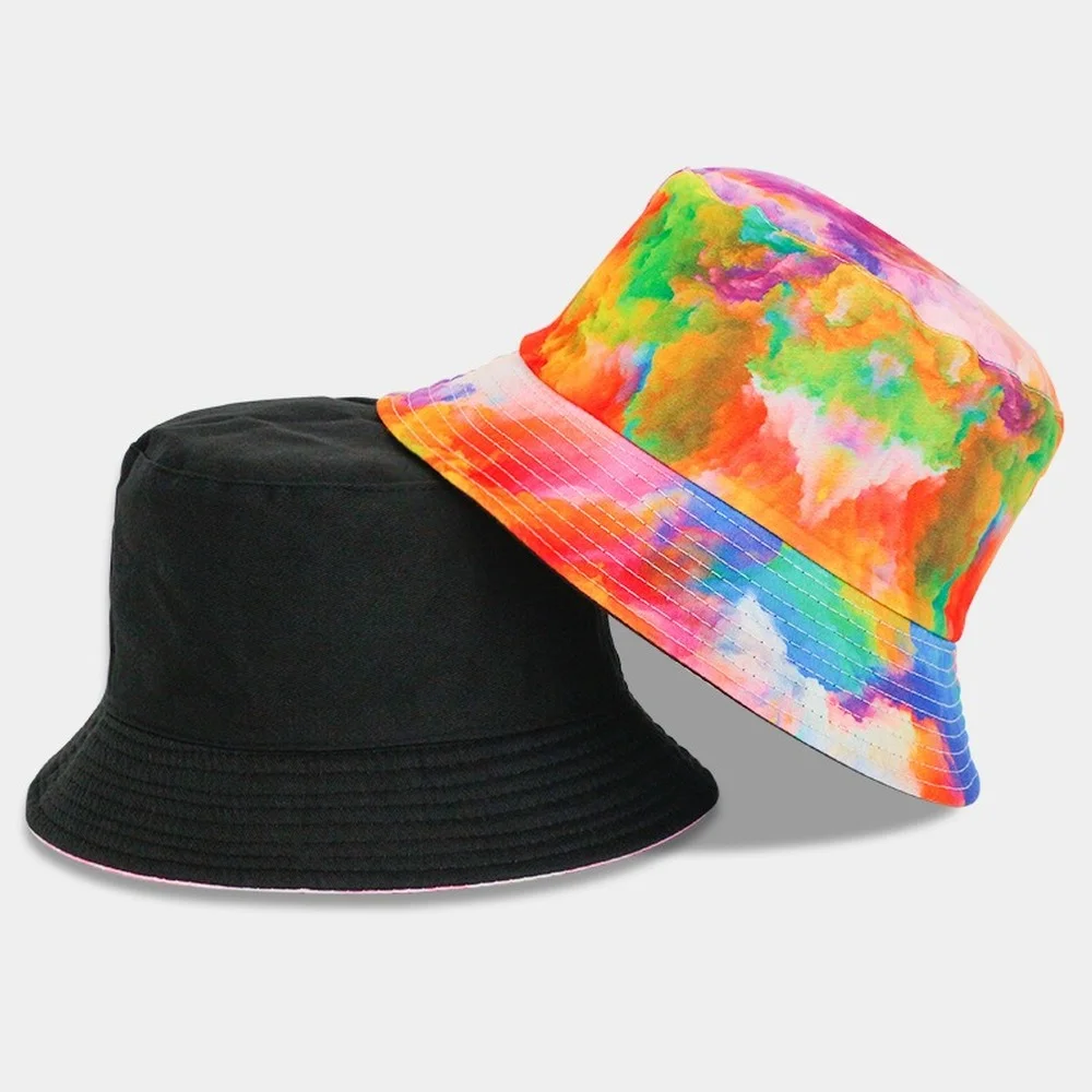 

2022 New Summer Print Graffiti Bucket Hat for Women Men Outdoor Foldable Bob Fisherman Hat Girls Gorros Panama Sun Hat Wholesale