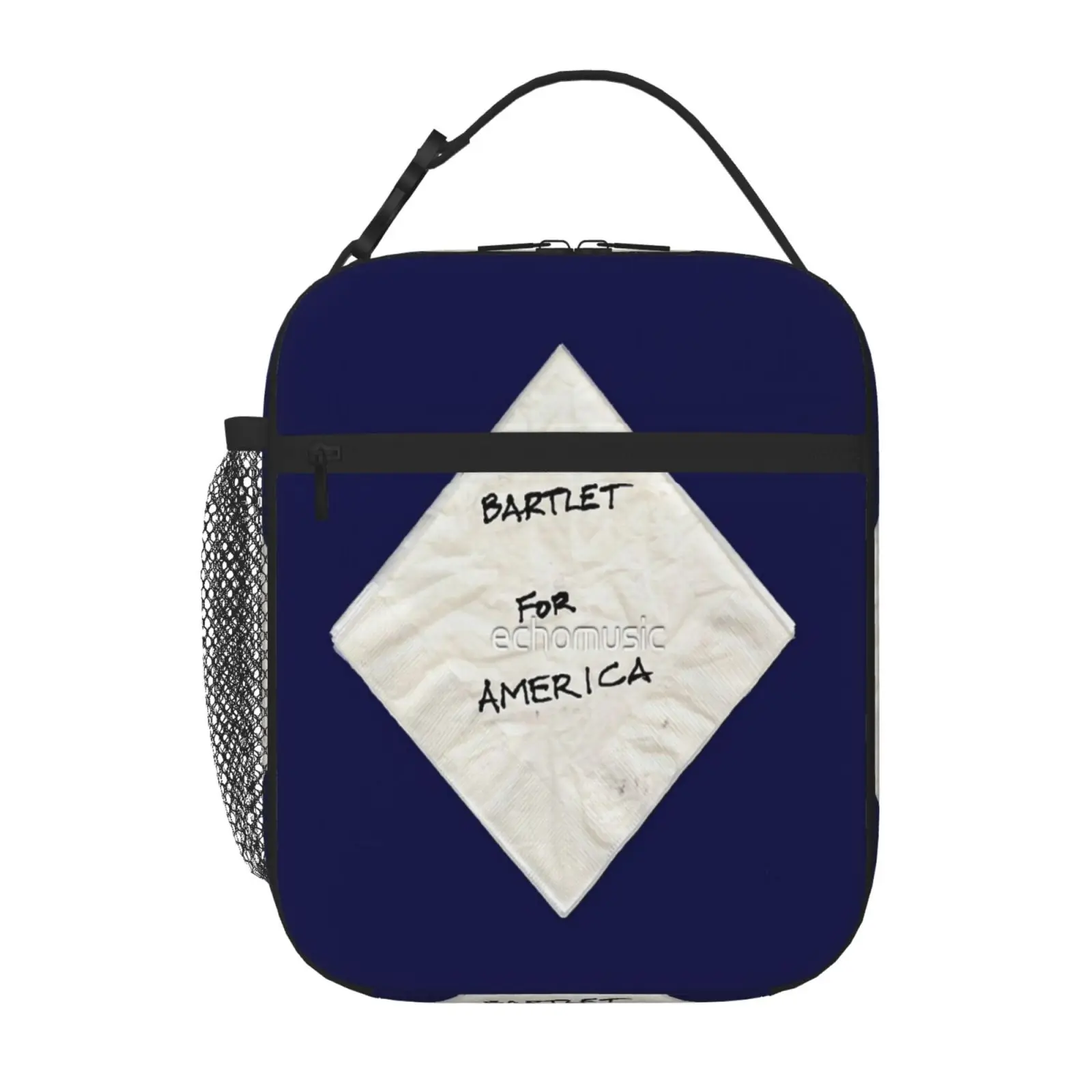 

President Bartlet's Napkin Campaign Starter! Thermal Fridge Bag Lunch Bags Thermo Bag Packed Lunch