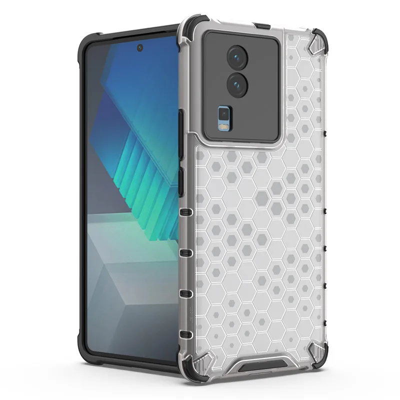 

For IQOO Neo7 Case For IQOO Neo5 S Neo6 Neo7 Cover 6.78 inch Honeycomb Hard PC Shockproof Protection Bumper For Vivo IQOO Neo7