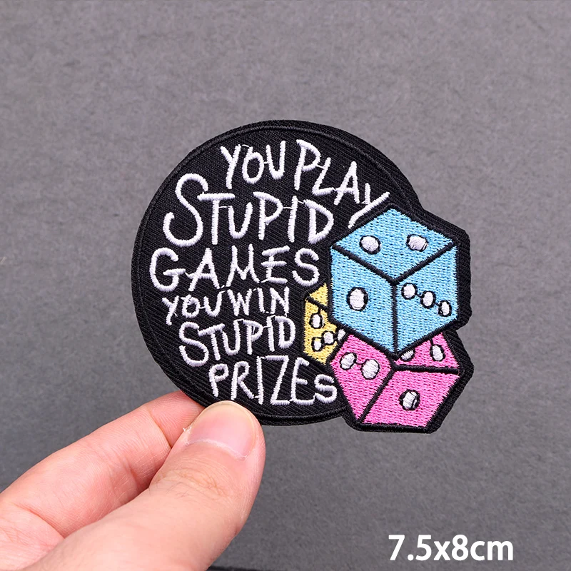 Нашивки с вышивкой со слоганом термоклейкие нашивки на одежду надписью плавкий