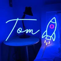 Personal DIY Neon Sign Music LED Walls Hanging Custom Neon Name Shop LOGO Business Sign Wedding Holiday Neon Design Led Letters