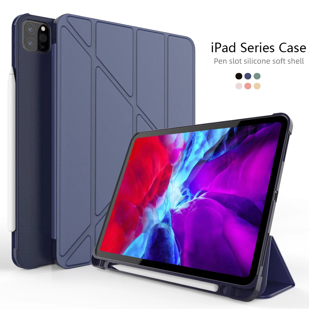

Чехол для iPad Pro 11 дюймов 1/2/3rd Gen/iPad Pro 10,5 "/iPad Air 1/2/3rd Gen/iPad 5/6/7/8/9 Gen Multi-угол с держателем для карандашей