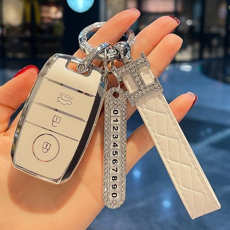 

Чехол для автомобильного ключа из ТПУ для Kia K3, K5, K2, K4, Kx5, чехол без ключа гордости для бега Kx3, защитный чехол, кожаный держатель, аксессуары д...