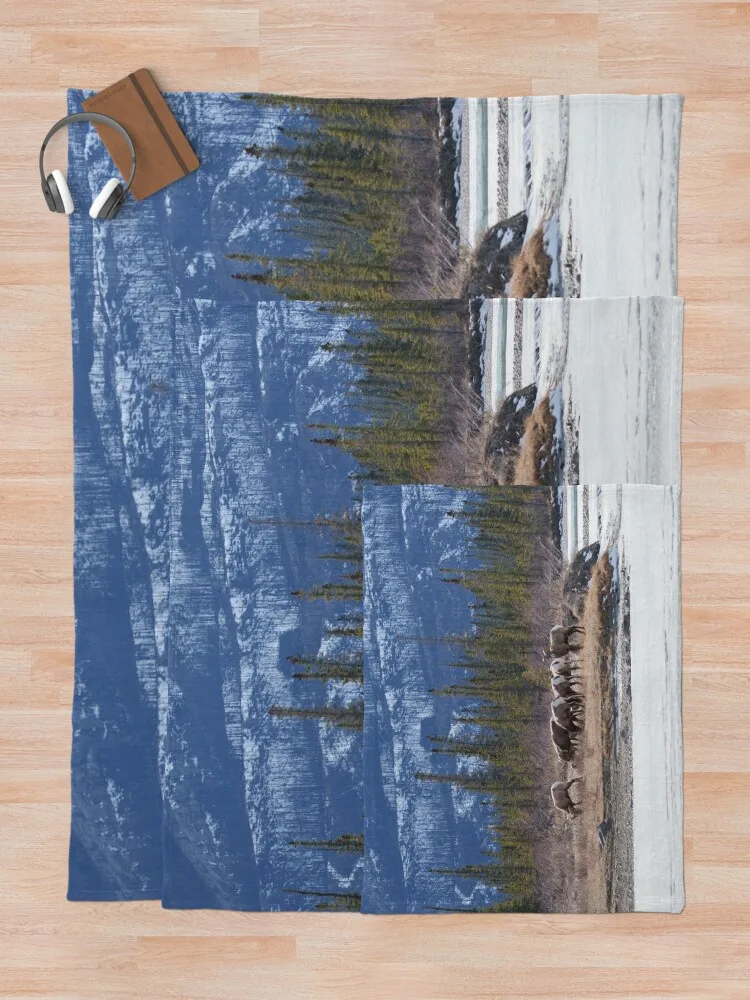 Одеяло Tranquil Morro Slabs Goats от Athabasca River для малышей одеяло фланелевые одеяла