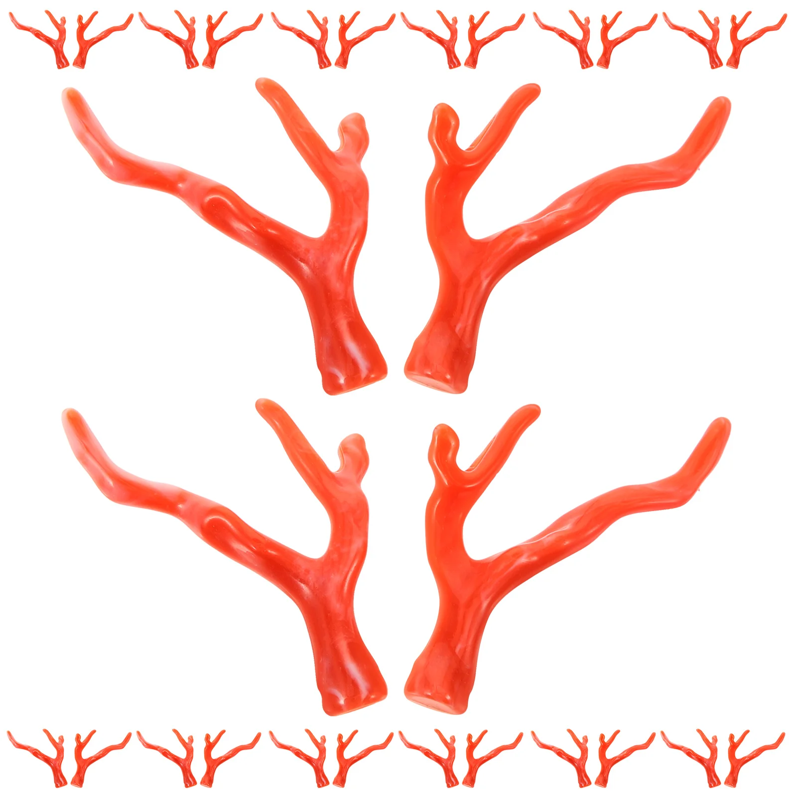 

50 Pcs Deer Antlers Headbands Material Decor DIY Women Acrylic Accessories Miss