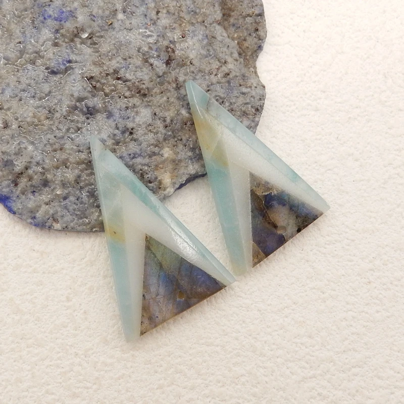 Натуральный камень лабрадорит белый нефрит Амазонит искусственная бусина