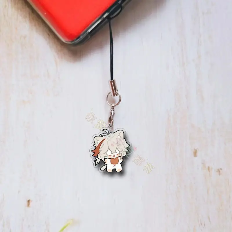 5 шт. Genshin Impact Venti мобильный ремешок-цепочка чехол для телефона милые акриловые