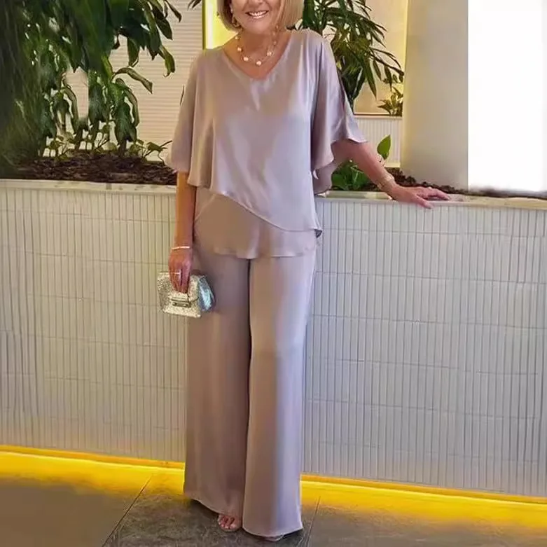 Элегантные женские костюмы с рабочими брюками 2024 Модный летний спортивный