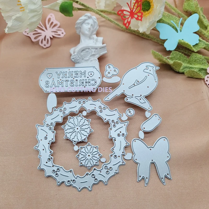 

New Christmas Gift Combination Metal Cutting Die Scrapbook Embossing Die Cutting Manual Album Card Cover Materials DIY Handmade