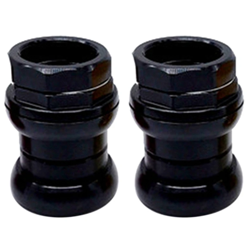 

2X Bike External Headset For Brompton Folding Bicycle 1 1/8Inch 28.6Mm Fork Bearings Headset With Thread Black