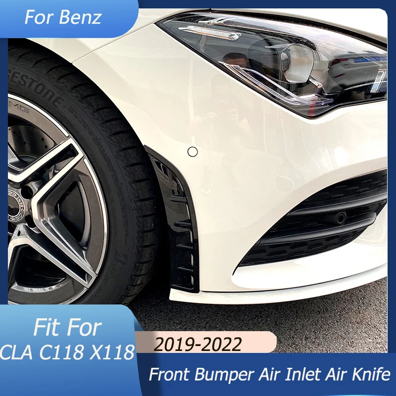 

Передний бампер, ветровой нож, боковое крыло, отделочная Крышка для Mercedes Benz C118 X118 AMG CLA35 CLA250 CLA220 CLA200 2019-2022