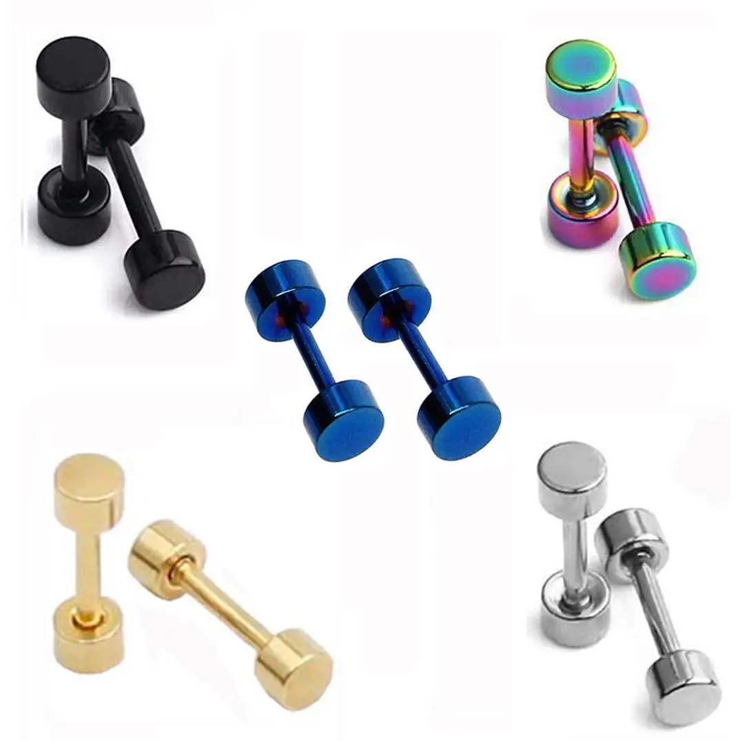 

Серьги в горошек из полированной хирургической стали с винтом и плоским основанием для женщин и мужчин, упаковка из 5 пар (3 мм/4 мм/5 мм/6 мм/8 мм...