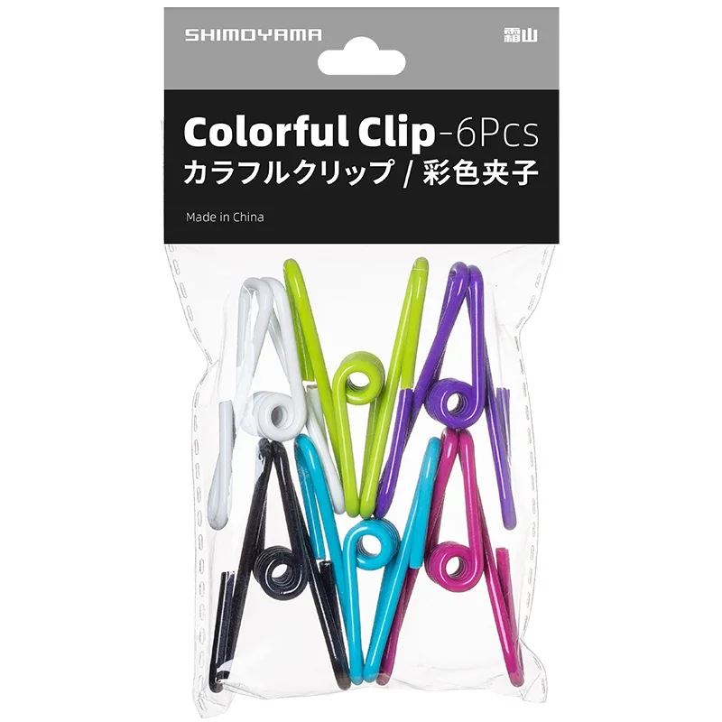 

SHIMOYAMA 6 шт. красочные зажимы, прищепки, прищепки, домашние полотенца, носки, зажим для нижнего белья, многофункциональные зажимы для сушилки, инструмент