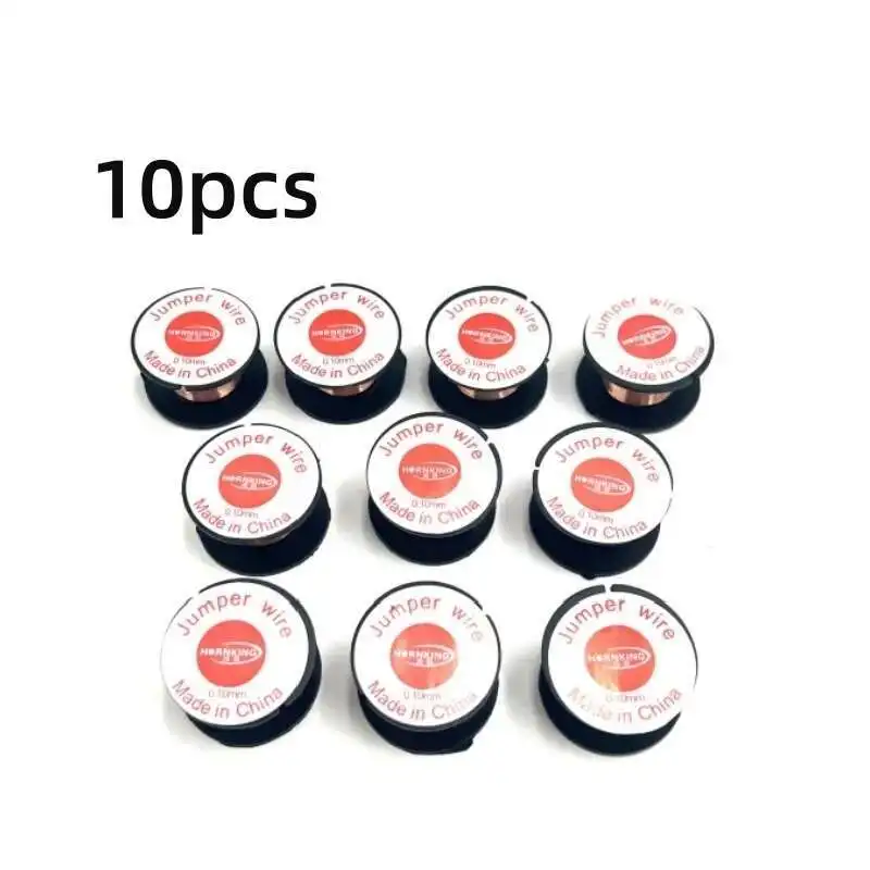 Изоляционная медная паяльная проволока, перемычка 0,1 мм для мобильного телефона, компьютера, материнской платы, отпечаток пальца, ремонт печатной платы, сварочный инструмент