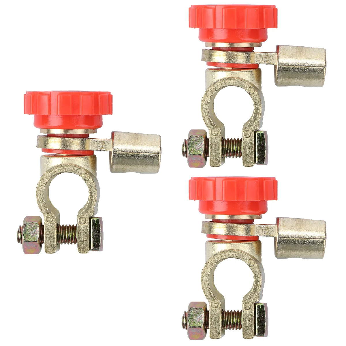 

3pcs 17mm Universal Car Disconnect Switch Isolator Cut Off Switch (Red)