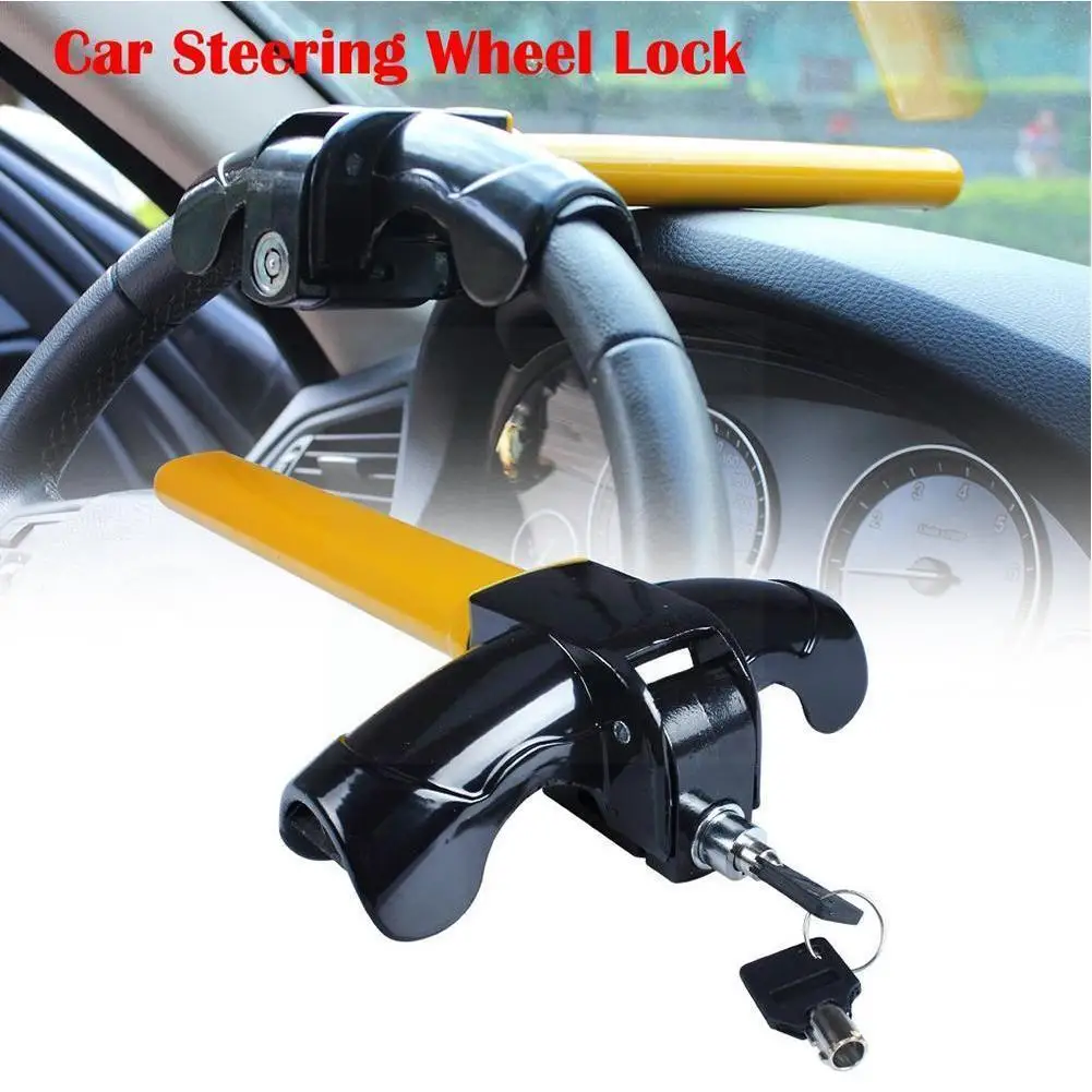 

Car Anti Theft Steering Wheel Lock Car Steering Wheel Lock T Shape High Safety Anti-Theft Lock For Car SUV Truck Auto Cars K5C8