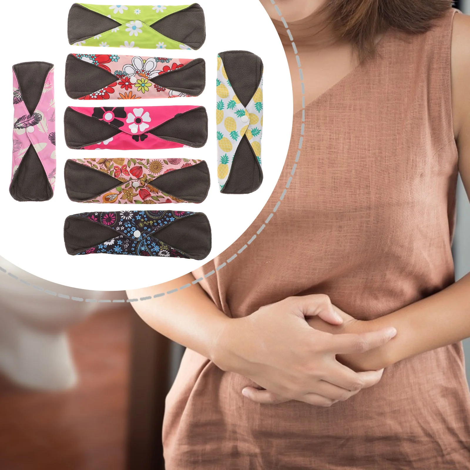 8 шт. гигиенические полотенца многоразовые моющиеся трусики подушечки