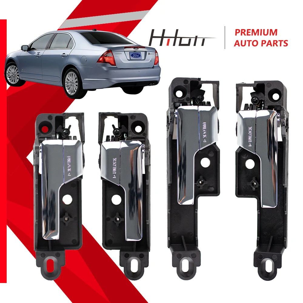 

4 Doors Inner Inside Interior Door Handle Chrome For Lincoln MKZ Mercury Milan Ford Fusion 6E5Z-5422601-A 6E5Z5422601A