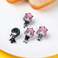 japanese anime spy x family badge brooch pin loid anya yor forger cospaly character pvc pins costume accessories decoration gift