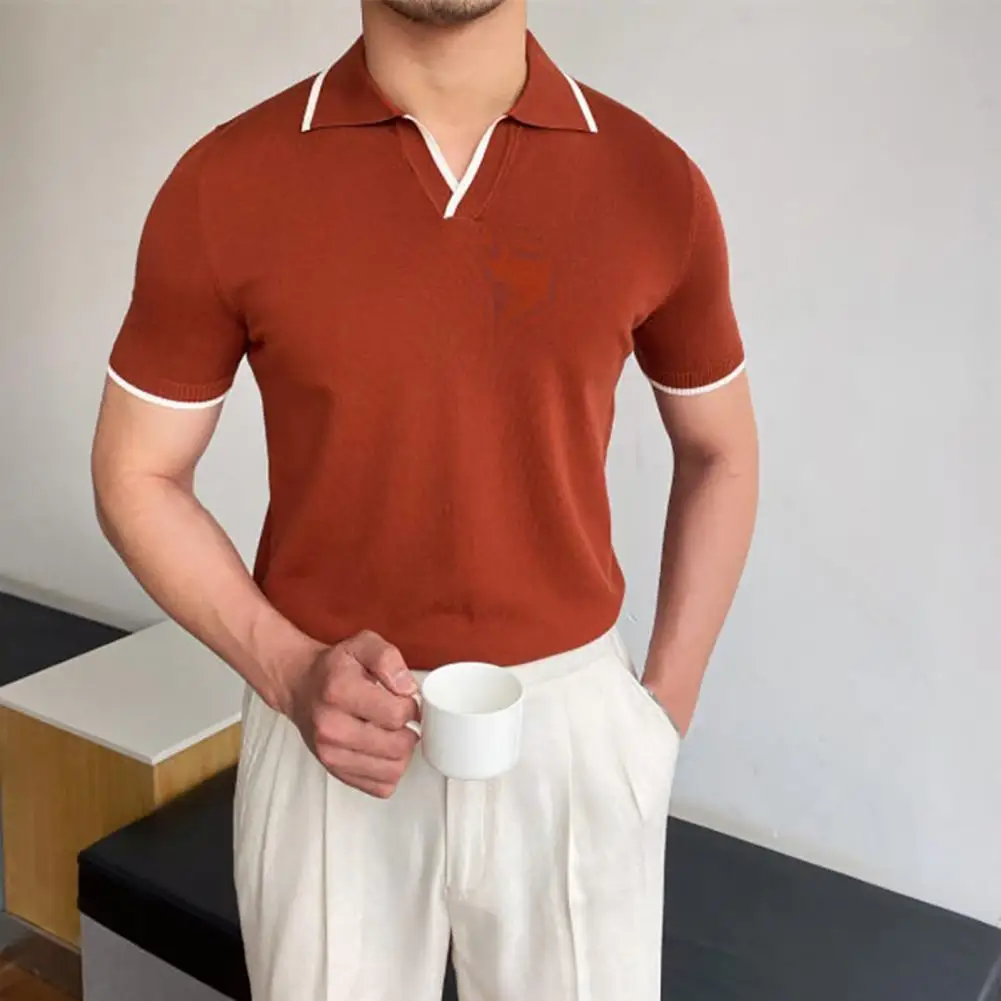 

Good Casual Shirt Quick Dry Polyester Polo Shirt Summer All-Match Polo Shirt Male Costume