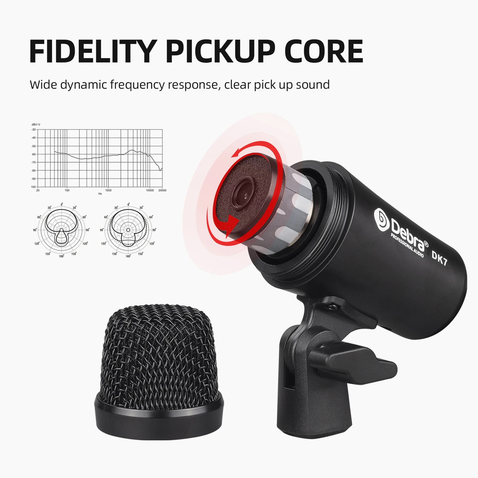 Профессиональный комплект барабанных микрофонов IKGE DK7