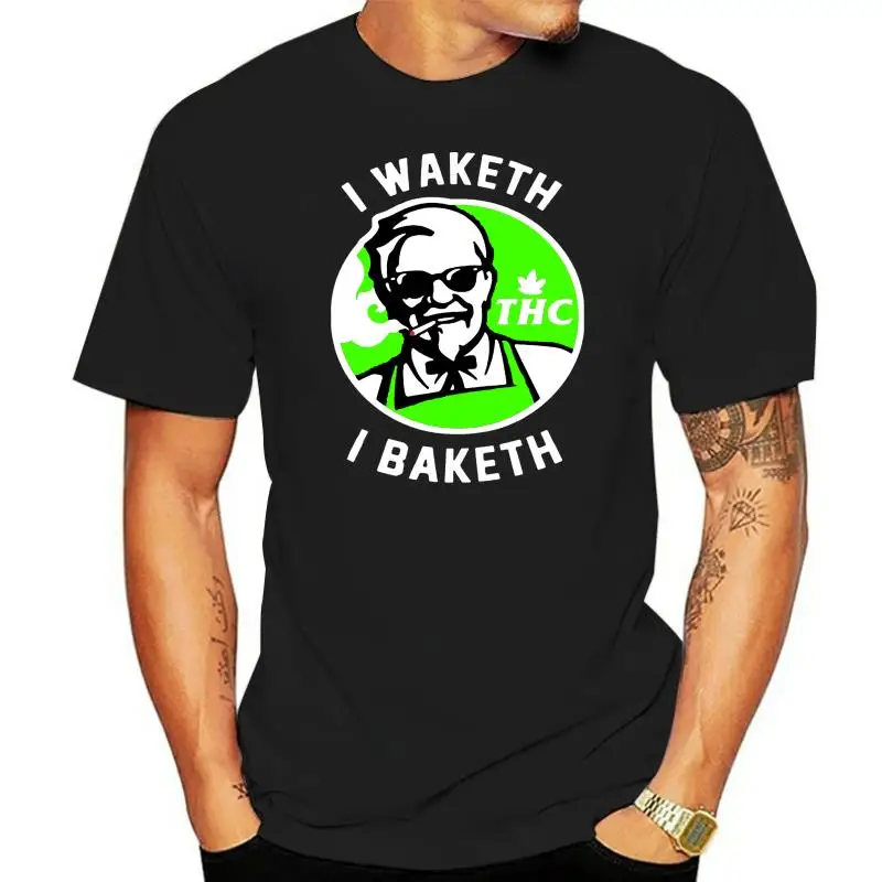 

Мужская футболка I Waketh I Baketh -THC Женская Мужская футболка