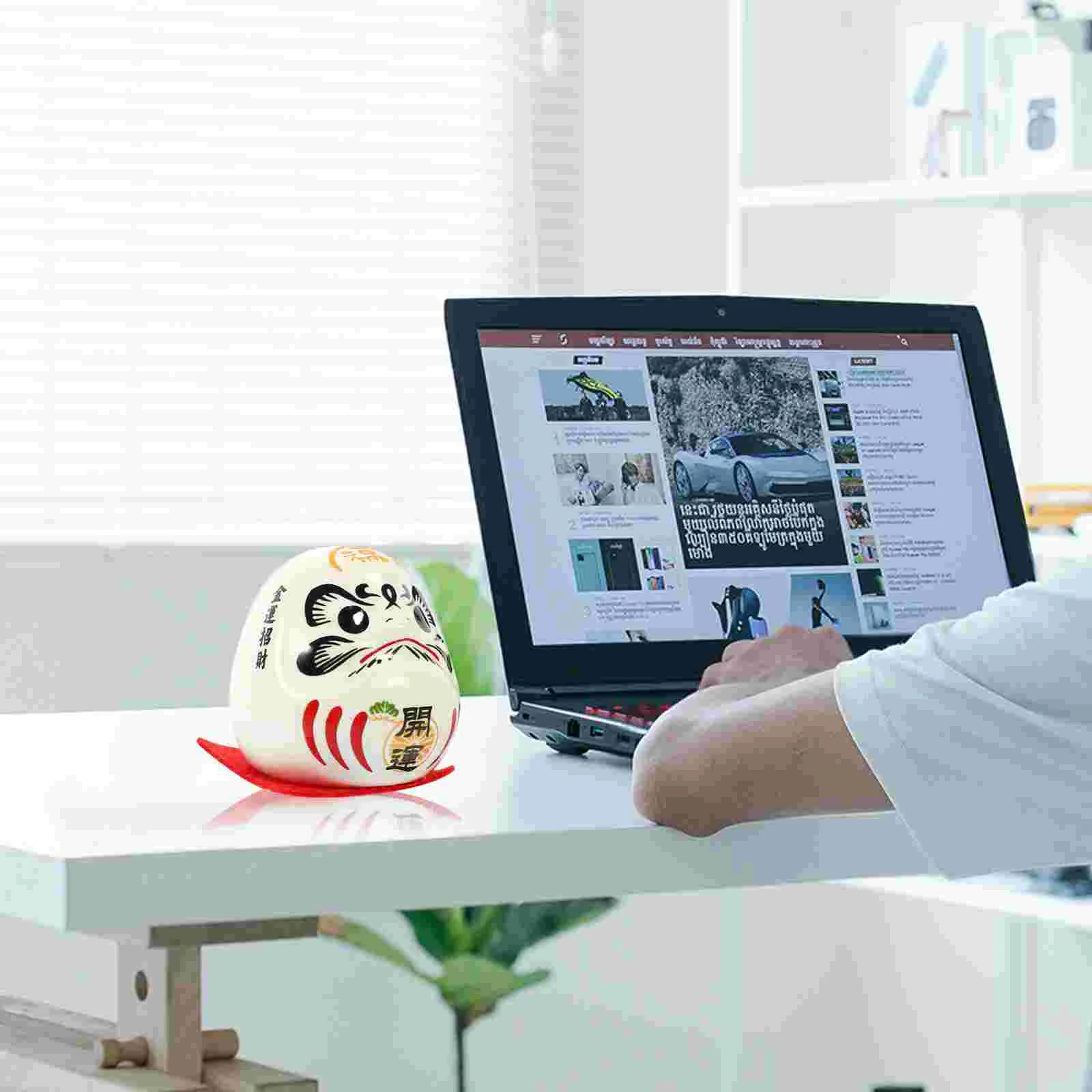 Дхарма Яйца Дарума Стакан Керамическая Статуэтка Японский Орнамент Игрушка