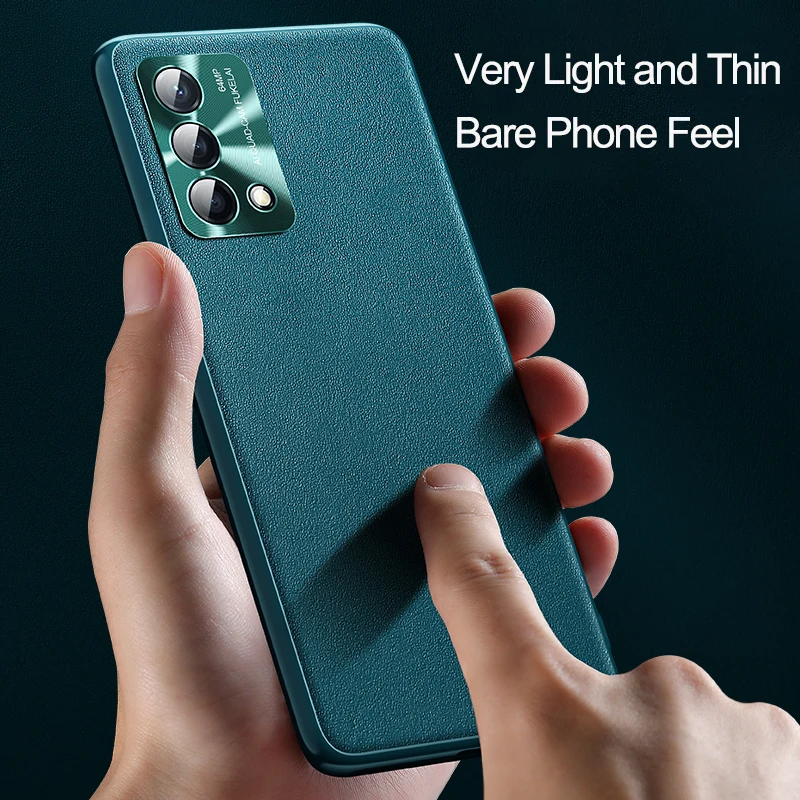 

OPPO Find X2 X3 Pro Lite K9 Reno 3 4 SE 5 6 Pro Plus Case PU Leather Metal Lens Protector Full Protection Back Cover Fundas Capa