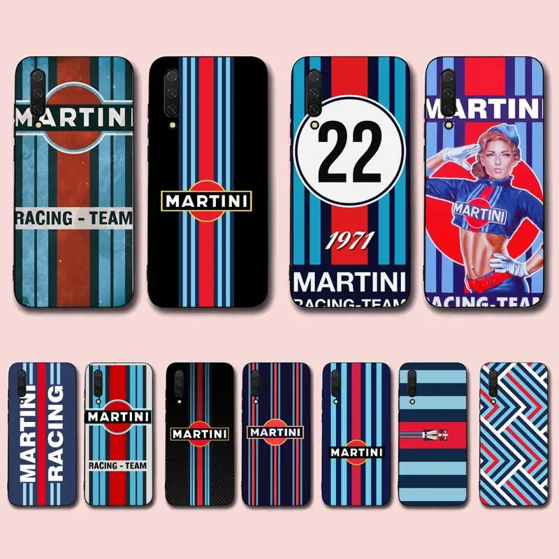 

Martini Racing Horizontal Stripe Phone Case for Xiaomi mi 5 6 8 9 10 lite pro SE Mix 2s 3 F1 Max2 3