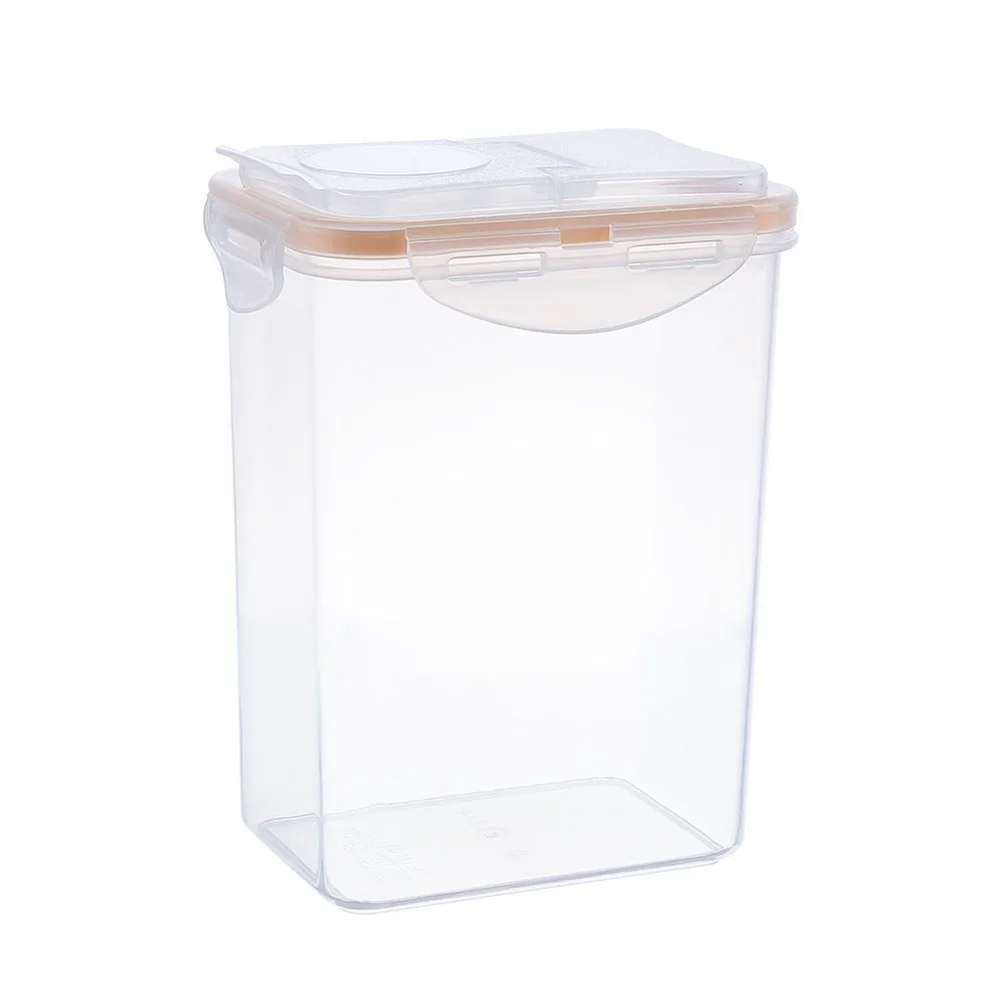 

1 pc Cereal Storage Box Kitchen Transparent Grain Storage Pot for Home Restaurant