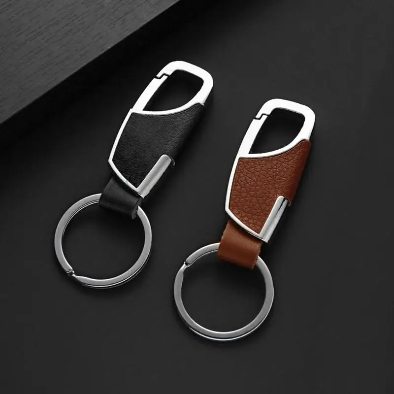 

Leather Car Key Chain Ring Reliable Quick Release Magnet Buckle Multifunctional Key Holder For Vehicle Offices Bottle Opener