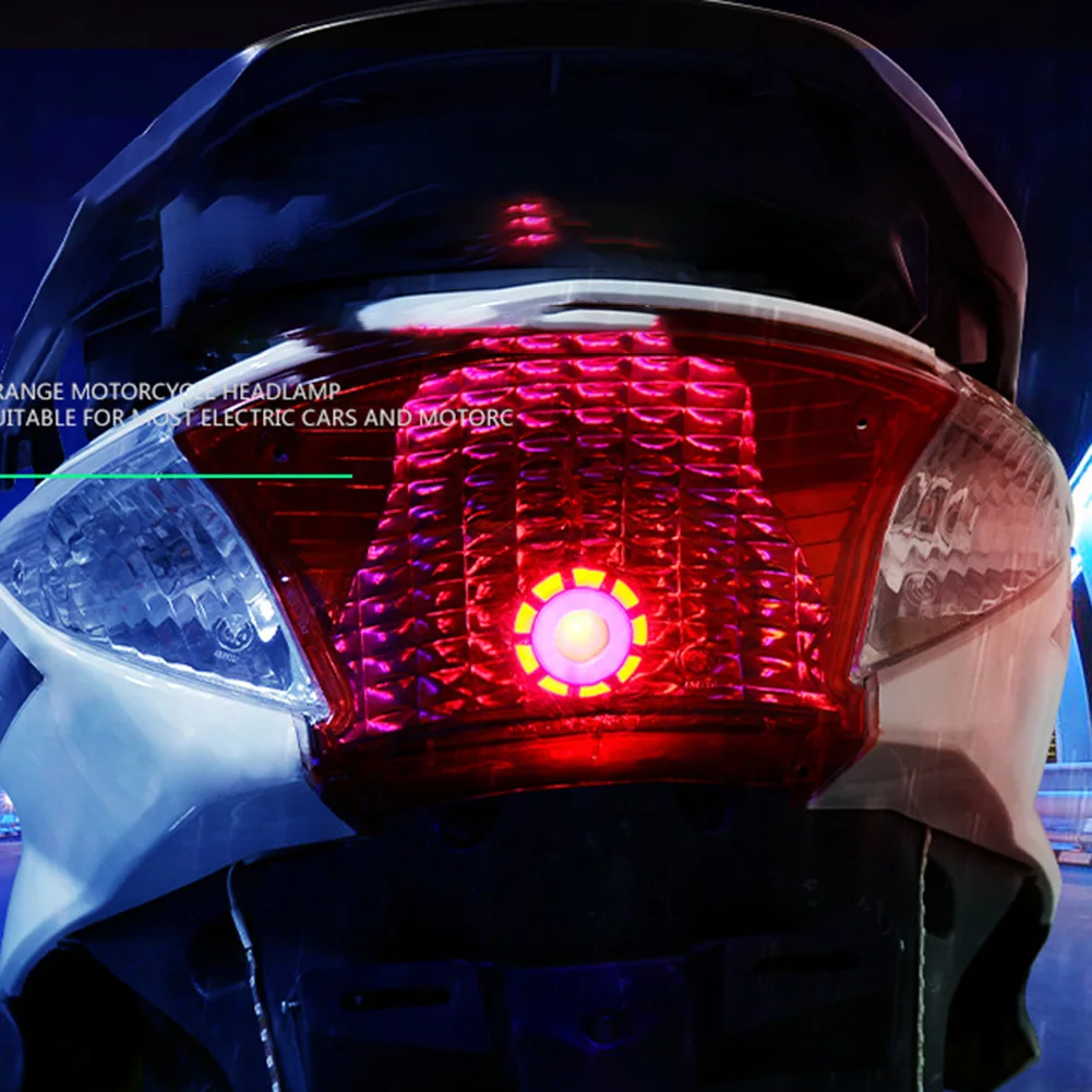 

Motorcycle LED Lights Rear Taillight Brake Light Lamp Strobe Flash Light Brake Rear Lamp Red+Blue 12V Signal Lights Replacement