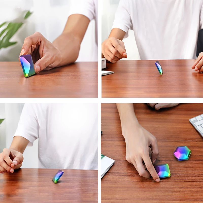 

Металлическая игрушка Flipo Flip Unzip, офисный Спиннер для снятия стресса, кинетическое умение, креативный верх